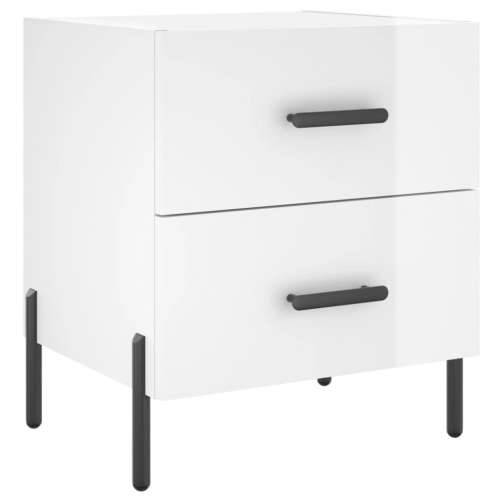 Noćni ormarići 2 kom sjajni bijeli 40 x 35 x 47,5 cm drveni - Visoko sjajno bijela 2 Cijena