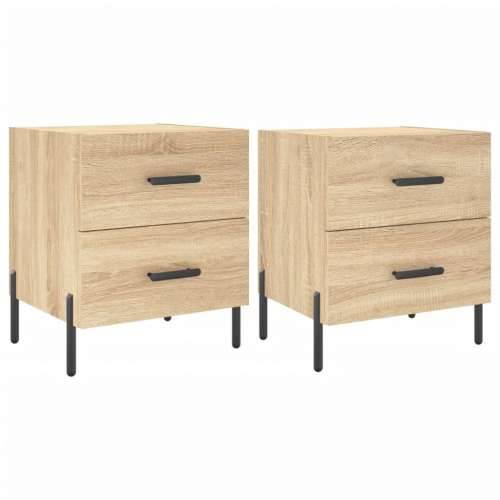 Noćni ormarići 2 kom boja hrasta 40x35x47,5cm konstruirano drvo - sonoma hrast 2 Cijena