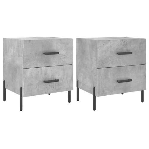 Noćni ormarići 2 kom boja betona 40x35x47,5cm konstruirano drvo - Beton siva 2 Cijena