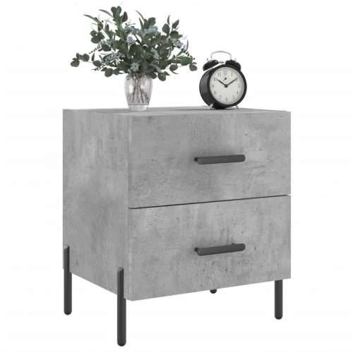 Noćni ormarići 2 kom boja betona 40x35x47,5cm konstruirano drvo - Beton siva 2 Cijena