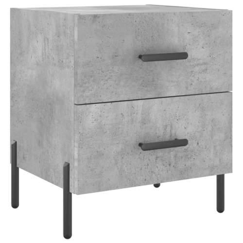 Noćni ormarići 2 kom boja betona 40x35x47,5cm konstruirano drvo - Beton siva 2 Cijena