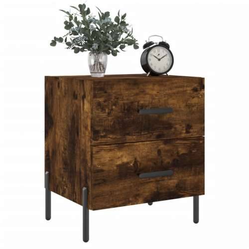 Noćni ormarići 2 kom boja hrasta 40x35x47,5cm konstruirano drvo - Dimljeni hrast 2 Cijena