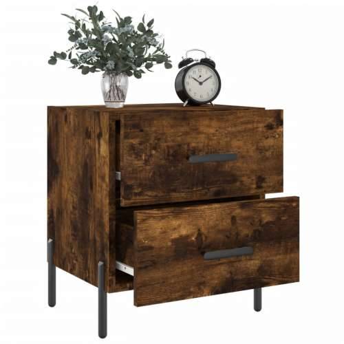Noćni ormarići 2 kom boja hrasta 40x35x47,5cm konstruirano drvo - Dimljeni hrast 2 Cijena