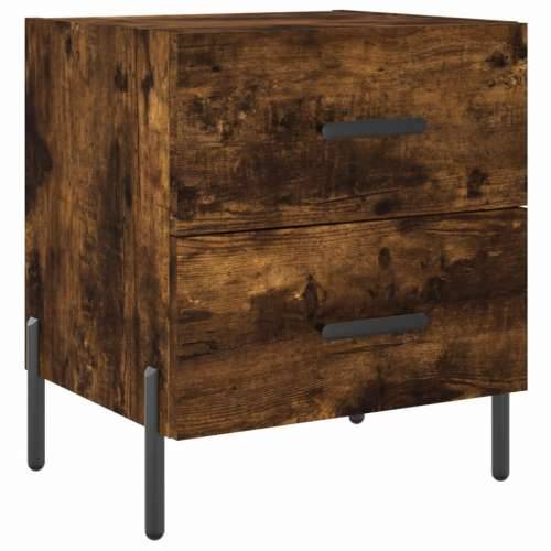 Noćni ormarići 2 kom boja hrasta 40x35x47,5cm konstruirano drvo - Dimljeni hrast 2 Cijena