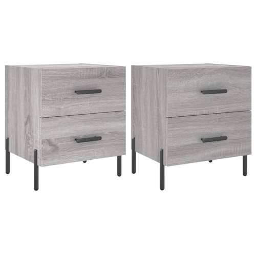 Noćni ormarići 2 kom boja hrasta 40x35x47,5cm konstruirano drvo - Sivi hrast sonoma 2 Cijena