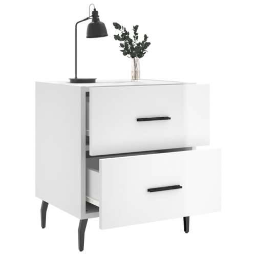 Noćni ormarići 2 kom sjajni bijeli 40 x 35 x 47,5 cm drveni - Visoko sjajno bijela 2 Cijena