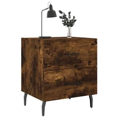Noćni ormarići 2 kom boja hrasta 40x35x47,5cm konstruirano drvo - Dimljeni hrast 2 Cijena