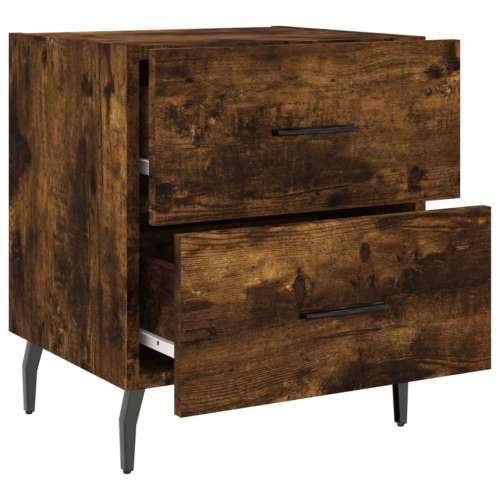 Noćni ormarići 2 kom boja hrasta 40x35x47,5cm konstruirano drvo - Dimljeni hrast 2 Cijena
