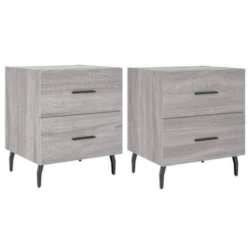 Noćni ormarići 2 kom boja hrasta 40x35x47,5cm konstruirano drvo - Sivi hrast sonoma 2 Cijena