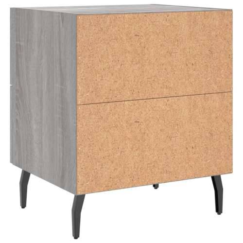 Noćni ormarići 2 kom boja hrasta 40x35x47,5cm konstruirano drvo - Sivi hrast sonoma 2 Cijena