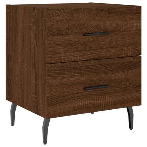 Noćni ormarići 2 kom boja hrasta 40x35x47,5cm konstruirano drvo - Smeđi hrast 2 Cijena