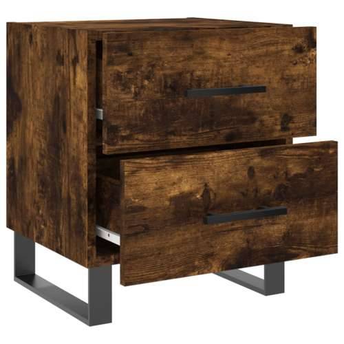 Noćni ormarići 2 kom boja hrasta 40x35x47,5cm konstruirano drvo - Dimljeni hrast 2 Cijena