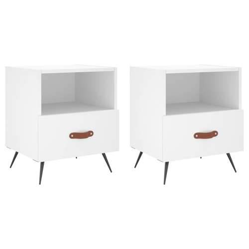 Noćni ormarići 2 kom bijeli 40x35x47,5 cm od konstruiranog drva - Bijela 2 Cijena