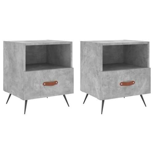 Noćni ormarići 2 kom boja betona 40x35x47,5cm konstruirano drvo - Beton siva 2 Cijena