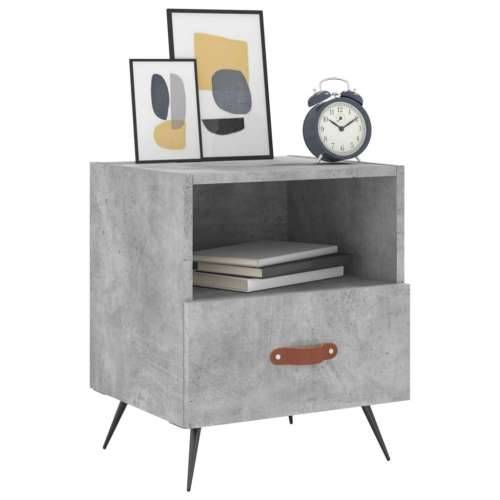 Noćni ormarići 2 kom boja betona 40x35x47,5cm konstruirano drvo - Beton siva 2 Cijena
