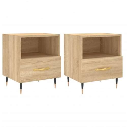 Noćni ormarići 2 kom boja hrasta 40x35x47,5cm konstruirano drvo - sonoma hrast 2 Cijena