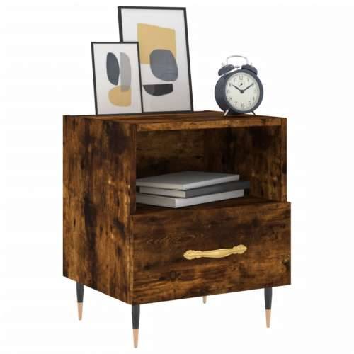 Noćni ormarići 2 kom boja hrasta 40x35x47,5cm konstruirano drvo - Dimljeni hrast 2 Cijena