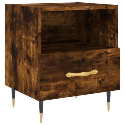Noćni ormarići 2 kom boja hrasta 40x35x47,5cm konstruirano drvo - Dimljeni hrast 2 Cijena