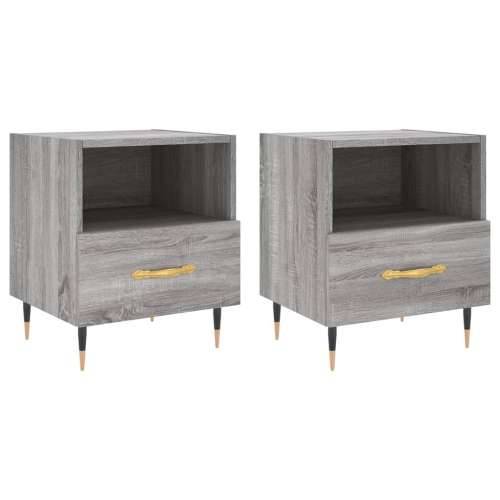 Noćni ormarići 2 kom boja hrasta 40x35x47,5cm konstruirano drvo - Sivi hrast sonoma 2 Cijena