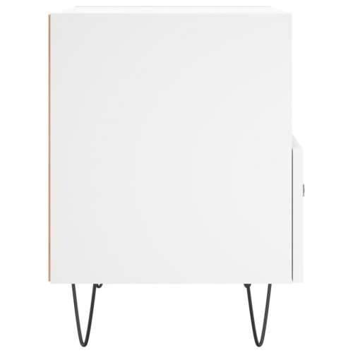 Noćni ormarić bijeli 40 x 35 x 47,5 cm od konstruiranog drva - Bijela 1 Cijena