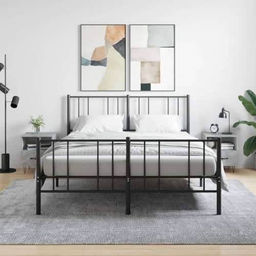 Noćni ormarići 2 kom boja betona 40x35x47,5cm konstruirano drvo - Beton siva 2 Cijena
