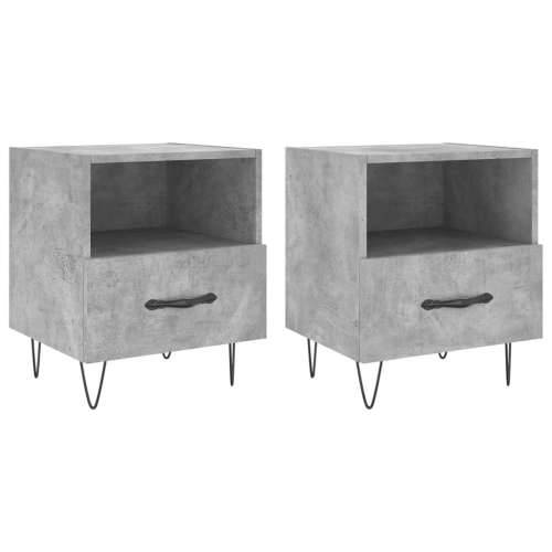 Noćni ormarići 2 kom boja betona 40x35x47,5cm konstruirano drvo - Beton siva 2 Cijena