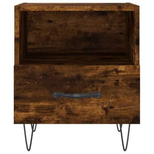Noćni ormarić boja hrasta 40x35x47,5 cm od konstruiranog drva - Dimljeni hrast 1 Cijena