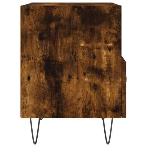 Noćni ormarić boja hrasta 40x35x47,5 cm od konstruiranog drva - Dimljeni hrast 1 Cijena