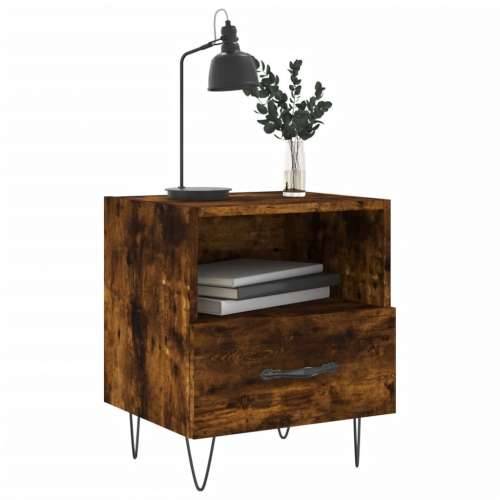 Noćni ormarići 2 kom boja hrasta 40x35x47,5cm konstruirano drvo - Dimljeni hrast 2 Cijena