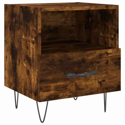Noćni ormarići 2 kom boja hrasta 40x35x47,5cm konstruirano drvo - Dimljeni hrast 2 Cijena