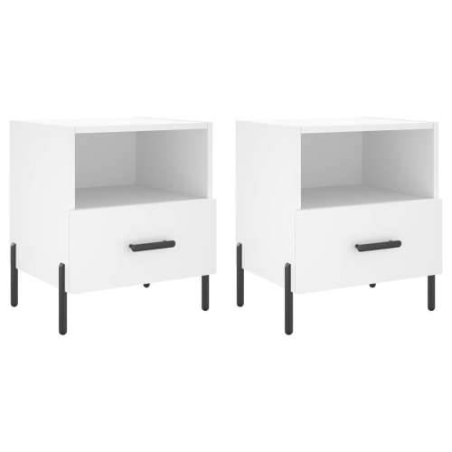 Noćni ormarići 2 kom bijeli 40x35x47,5 cm od konstruiranog drva - Bijela 2 Cijena