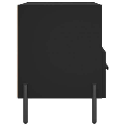 Noćni ormarići 2 kom crni 40 x 35 x 47,5 cm konstruirano drvo - Crna 2 Cijena