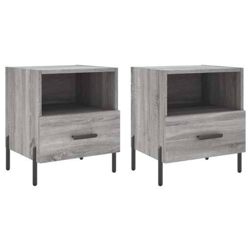 Noćni ormarići 2 kom boja hrasta 40x35x47,5cm konstruirano drvo - Sivi hrast sonoma 2 Cijena