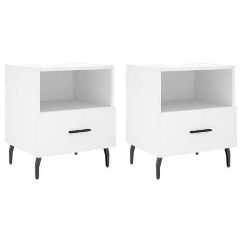 Noćni ormarići 2 kom bijeli 40x35x47,5 cm od konstruiranog drva - Bijela 2 Cijena