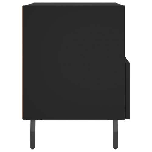 Noćni ormarići 2 kom crni 40 x 35 x 47,5 cm konstruirano drvo - Crna 2 Cijena