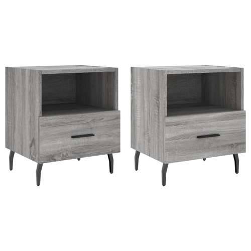 Noćni ormarići 2 kom boja hrasta 40x35x47,5cm konstruirano drvo - Sivi hrast sonoma 2 Cijena