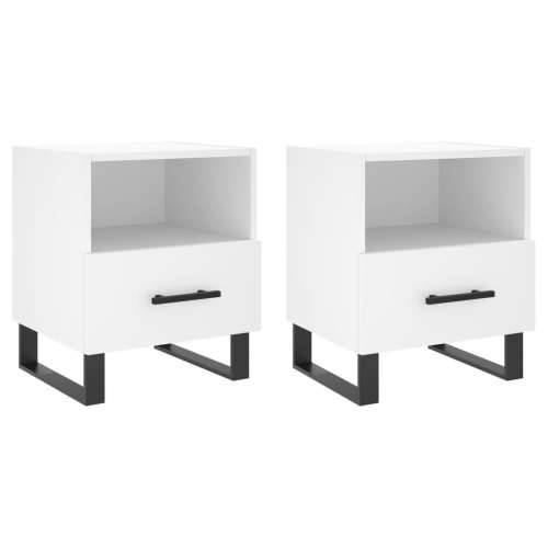 Noćni ormarići 2 kom bijeli 40x35x47,5 cm od konstruiranog drva - Bijela 2 Cijena