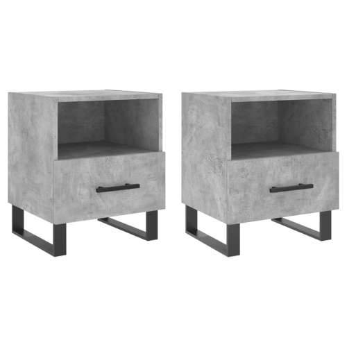 Noćni ormarići 2 kom boja betona 40x35x47,5cm konstruirano drvo - Beton siva 2 Cijena