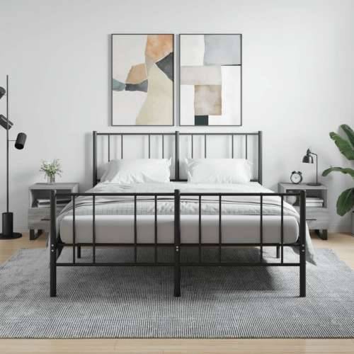 Noćni ormarići 2 kom boja hrasta 40x35x47,5cm konstruirano drvo - Sivi hrast sonoma 2 Cijena