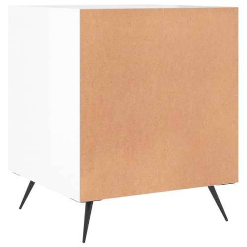Noćni ormarići 2 kom sjajni bijeli 40x40x50cm konstruirano drvo - Visoko sjajno bijela 2 Cijena