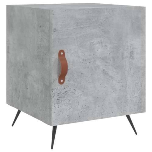 Noćni ormarić siva boja betona 40x40x50 cm konstruirano drvo - Beton siva 1 Cijena