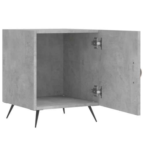 Noćni ormarić siva boja betona 40x40x50 cm konstruirano drvo - Beton siva 1 Cijena