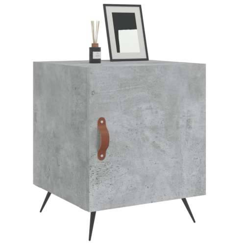 Noćni ormarići 2 kom boja betona 40x40x50 cm konstruirano drvo - Beton siva 2 Cijena