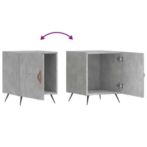 Noćni ormarići 2 kom boja betona 40x40x50 cm konstruirano drvo - Beton siva 2 Cijena