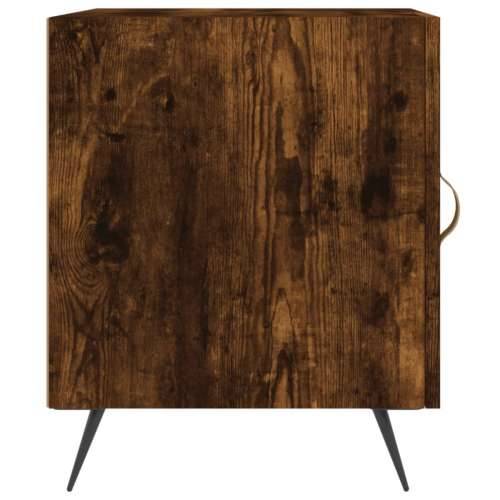 Noćni ormarići 2 kom boja dimljenog hrasta 40x40x50 cm drveni - Dimljeni hrast 2 Cijena