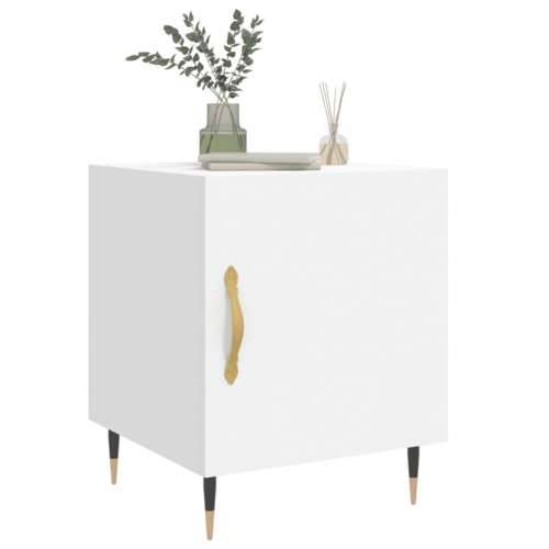 Noćni ormarići 2 kom bijeli 40 x 40 x 50 cm konstruirano drvo - Bijela 2 Cijena