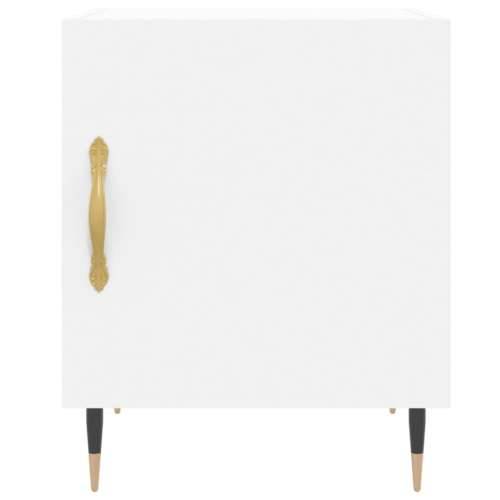 Noćni ormarići 2 kom bijeli 40 x 40 x 50 cm konstruirano drvo - Bijela 2 Cijena