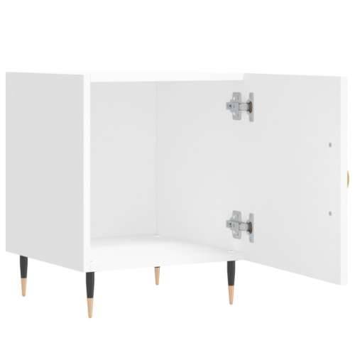 Noćni ormarići 2 kom bijeli 40 x 40 x 50 cm konstruirano drvo - Bijela 2 Cijena
