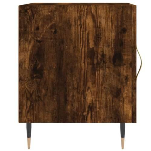 Noćni ormarići 2 kom boja dimljenog hrasta 40x40x50 cm drveni - Dimljeni hrast 2 Cijena