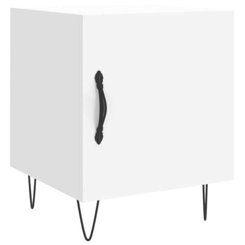 Noćni ormarići 2 kom bijeli 40 x 40 x 50 cm konstruirano drvo - Bijela 2 Cijena